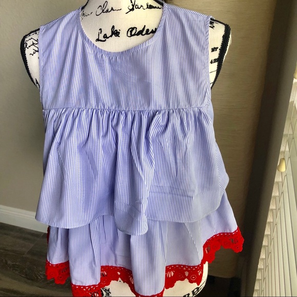English Factory Baby doll top sz S - Picture 5 of 6
